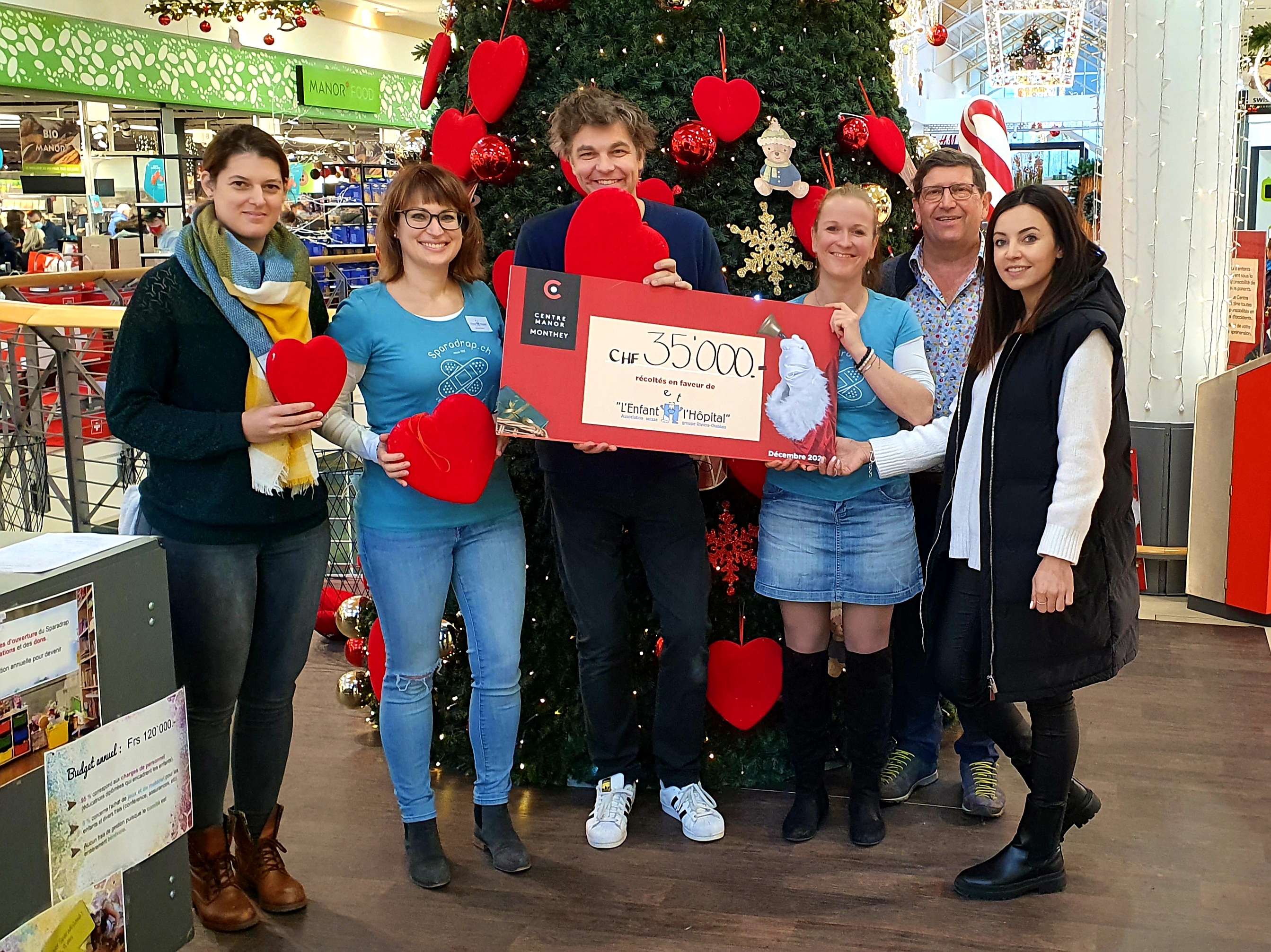 35'000 francs récoltés pour l'action Sapin du Cœur à Monthey